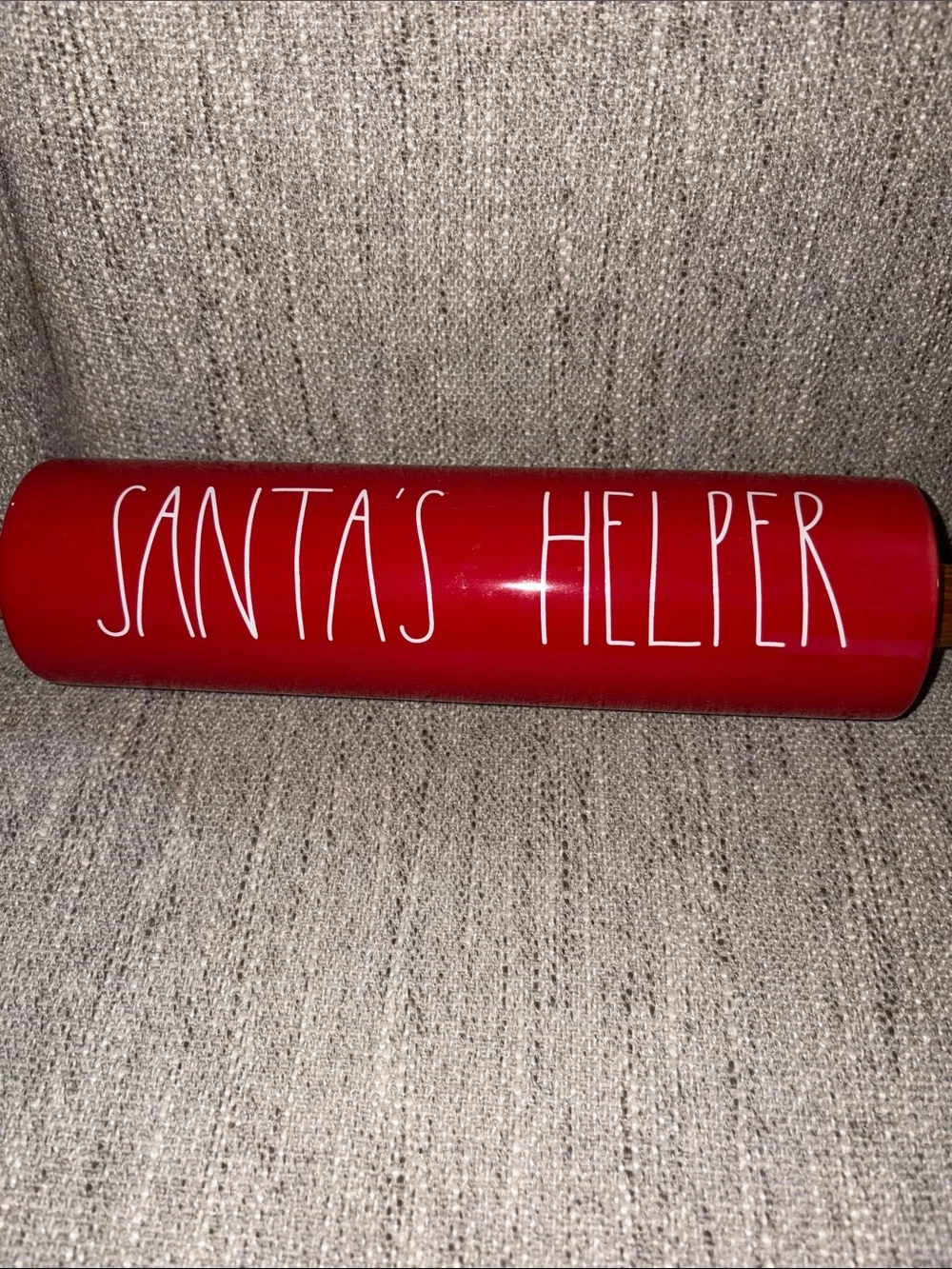 Rae Dunn SANTAS HELPER rolling pin